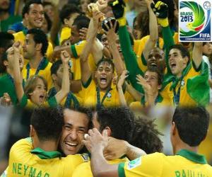 Puzzle Βραζιλία, πρωταθλητής του Κύπελλο Συνομοσπονδιών FIFA 2013